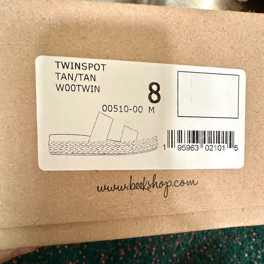 beek Twinspot Leather Platform Sandals NWT Tan Size 8 - Picture 2 of 15